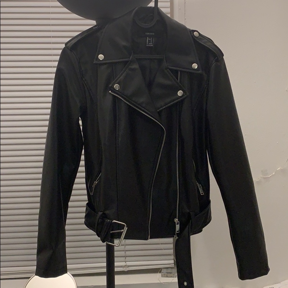 New faux leather jacket